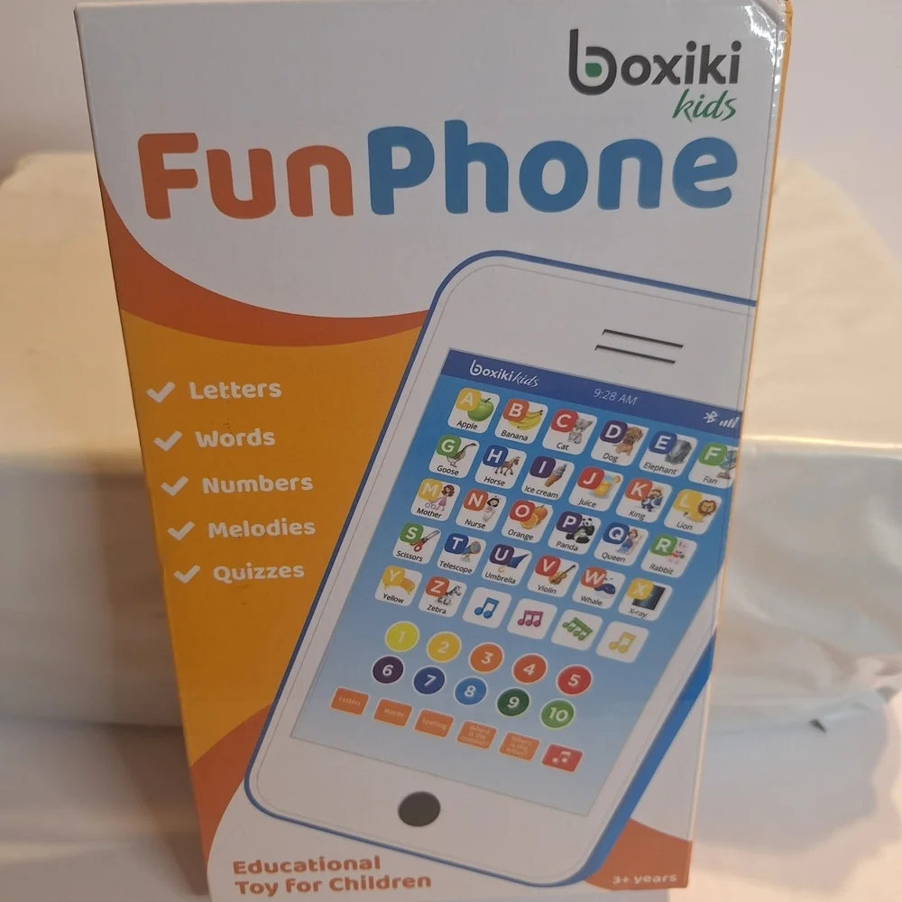 FunPhone - White Educational Toy Phone. New Sealed